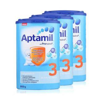 Aptamil 德国爱他美 婴儿奶粉 3段 800克/罐 3罐 新老包装随机发货