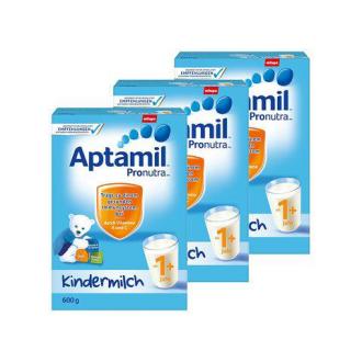 Aptamil德国爱他美 婴儿奶粉 4段/1+ 600克/盒 3盒 新老包装随机发货
