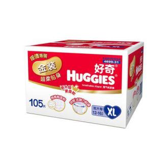 【官方授权】HUGGIES 好奇 金装贴身舒适 纸尿裤/尿不湿 XL105片