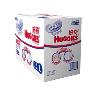 【官方授权】HUGGIES 好奇 银装干爽舒适 纸尿裤/尿不湿 L128片