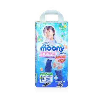 moony 尤妮佳 XXL 26片/包 3包装 男宝宝用拉拉裤