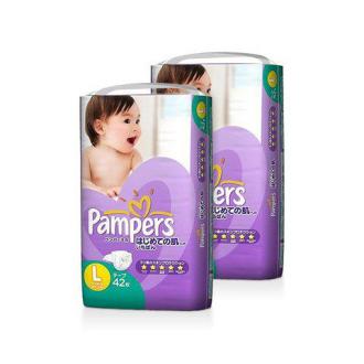 Pampers 日本帮宝适L42片/包 2包装纸尿裤/尿不湿紫帮