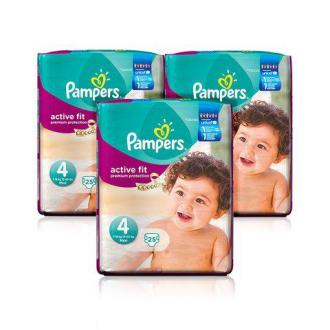 Pampers 德国帮宝适 Active Fit系列4号 经济包 25片 3包装