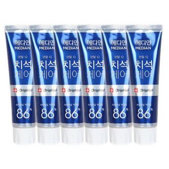 MEDIAN 麦迪安 专业清除86%牙结石美白牙膏 青柠薄荷味120克/支 3支装