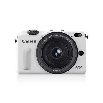 Canon 佳能 EOS M2 微单双镜头套机 白色 18-55mm/22mm